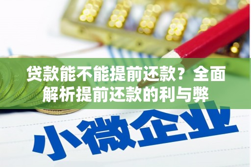 南山贷款能不能提前还款？全面解析提前还款的利与弊