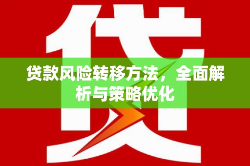 南山贷款风险转移方法，全面解析与策略优化