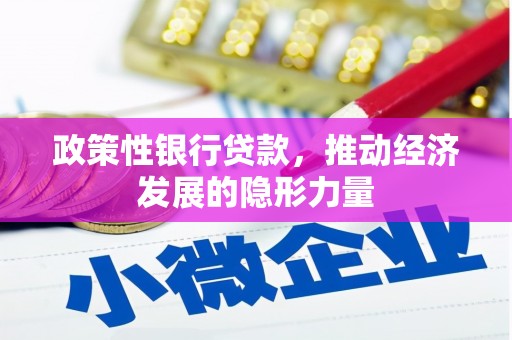 南山政策性银行贷款，推动经济发展的隐形力量