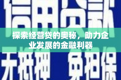 南山探索经营贷的奥秘，助力企业发展的金融利器