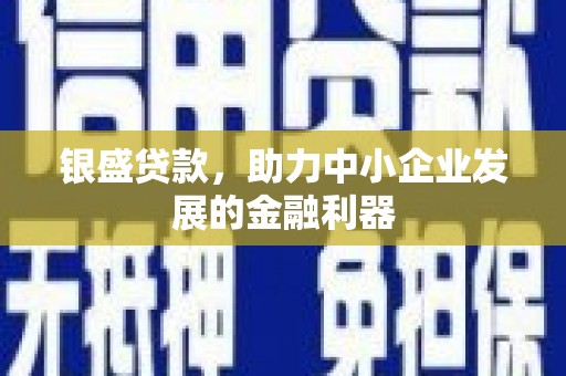 南山银盛贷款，助力中小企业发展的金融利器