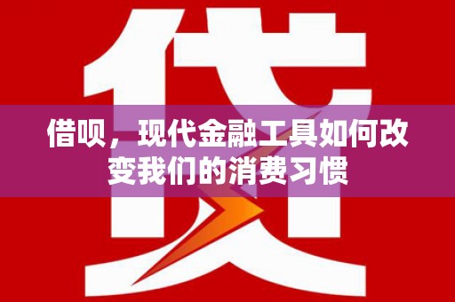 南山借呗，现代金融工具如何改变我们的消费习惯