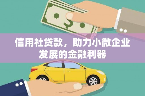 南山信用社贷款，助力小微企业发展的金融利器