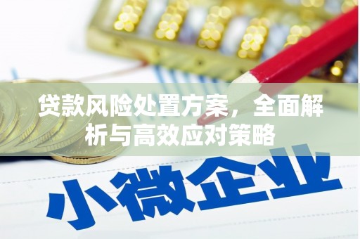 南山贷款风险处置方案，全面解析与高效应对策略