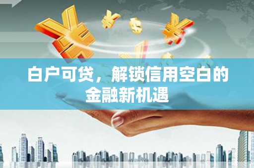 南山白户可贷，解锁信用空白的金融新机遇