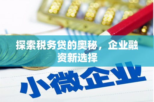南山探索税务贷的奥秘，企业融资新选择