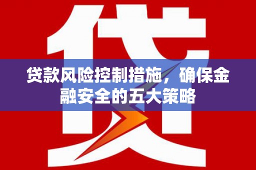 南山贷款风险控制措施，确保金融安全的五大策略