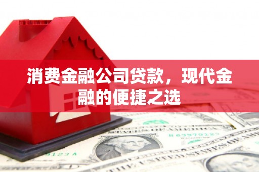 南山消费金融公司贷款，现代金融的便捷之选